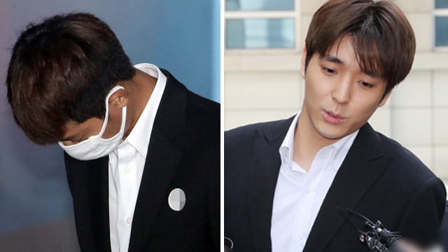 법정 출석 정준영·최종훈 ‘집단 성폭행’ 혐의 부인 