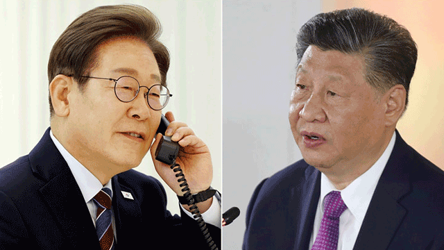 이 대통령, 중국 시진핑 국가주석과 통화…11월 경주 APEC 초청 